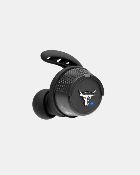 UA True Wireless Flash X Project Rock Edition Headphones, Black, pdpMainDesktop image number 15